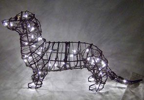 Dachshund Topiary - 13" (Lit)