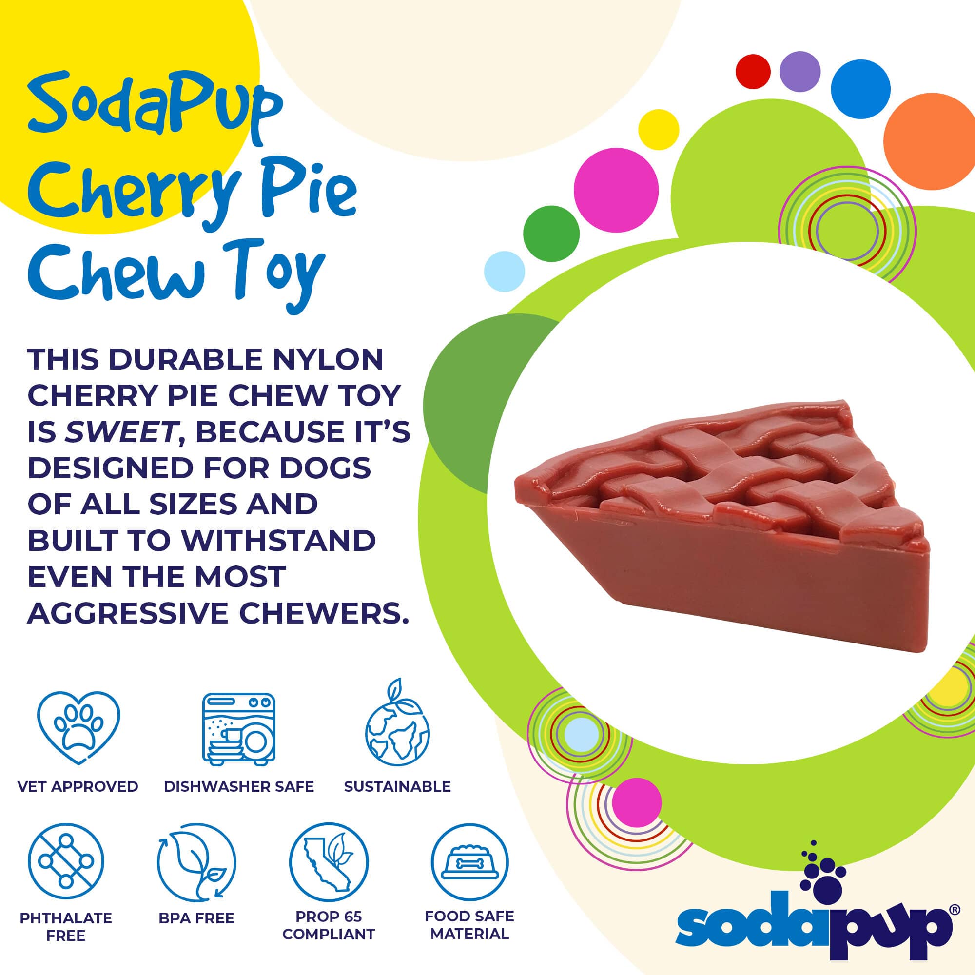 Nylon Dog Chew Toy - Cherry Pie