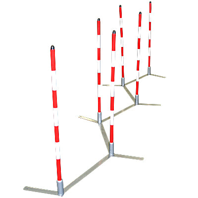 Handlers Choice Metal Base Weave Poles 107133