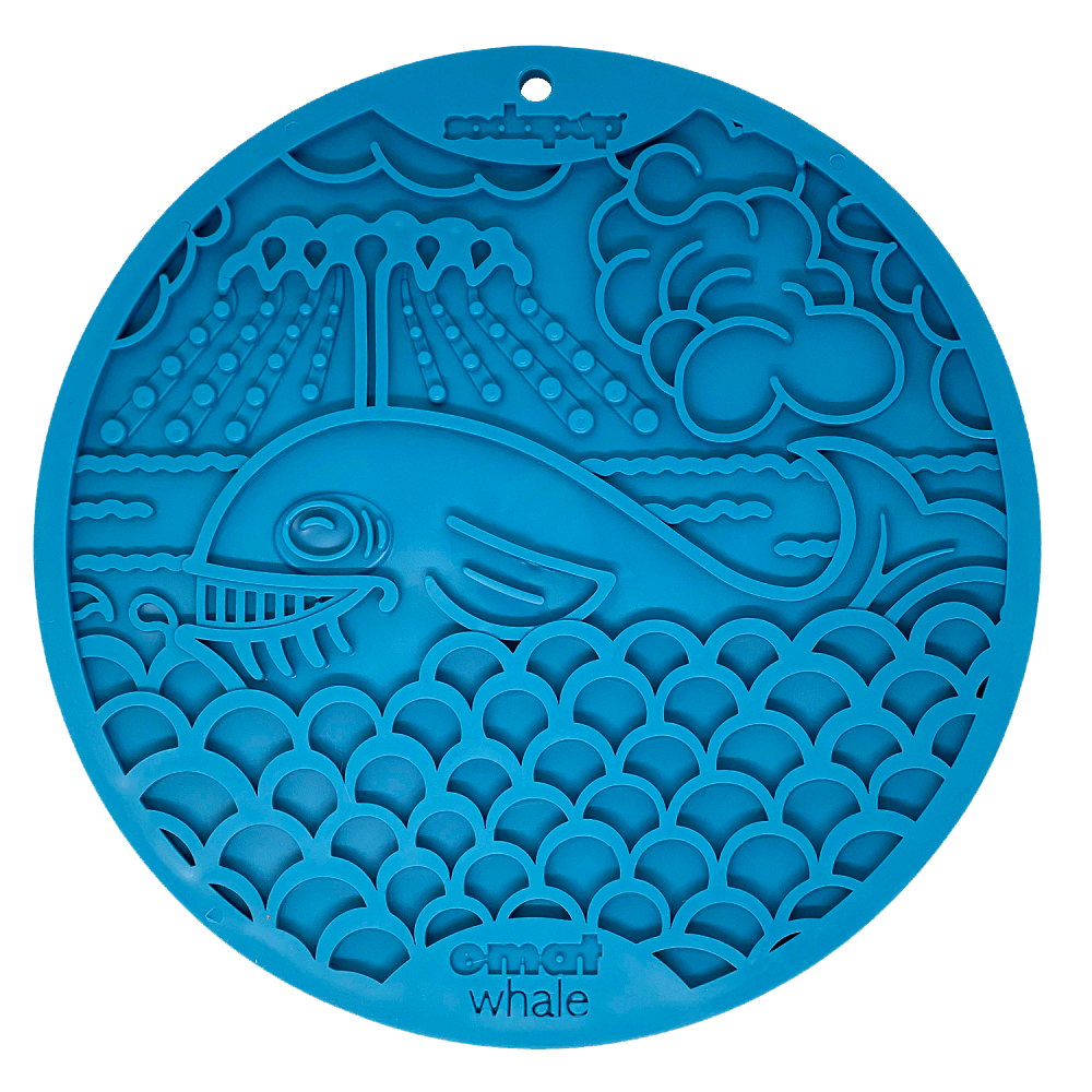 EMAT Lick Mat with Suction Cups - Whale