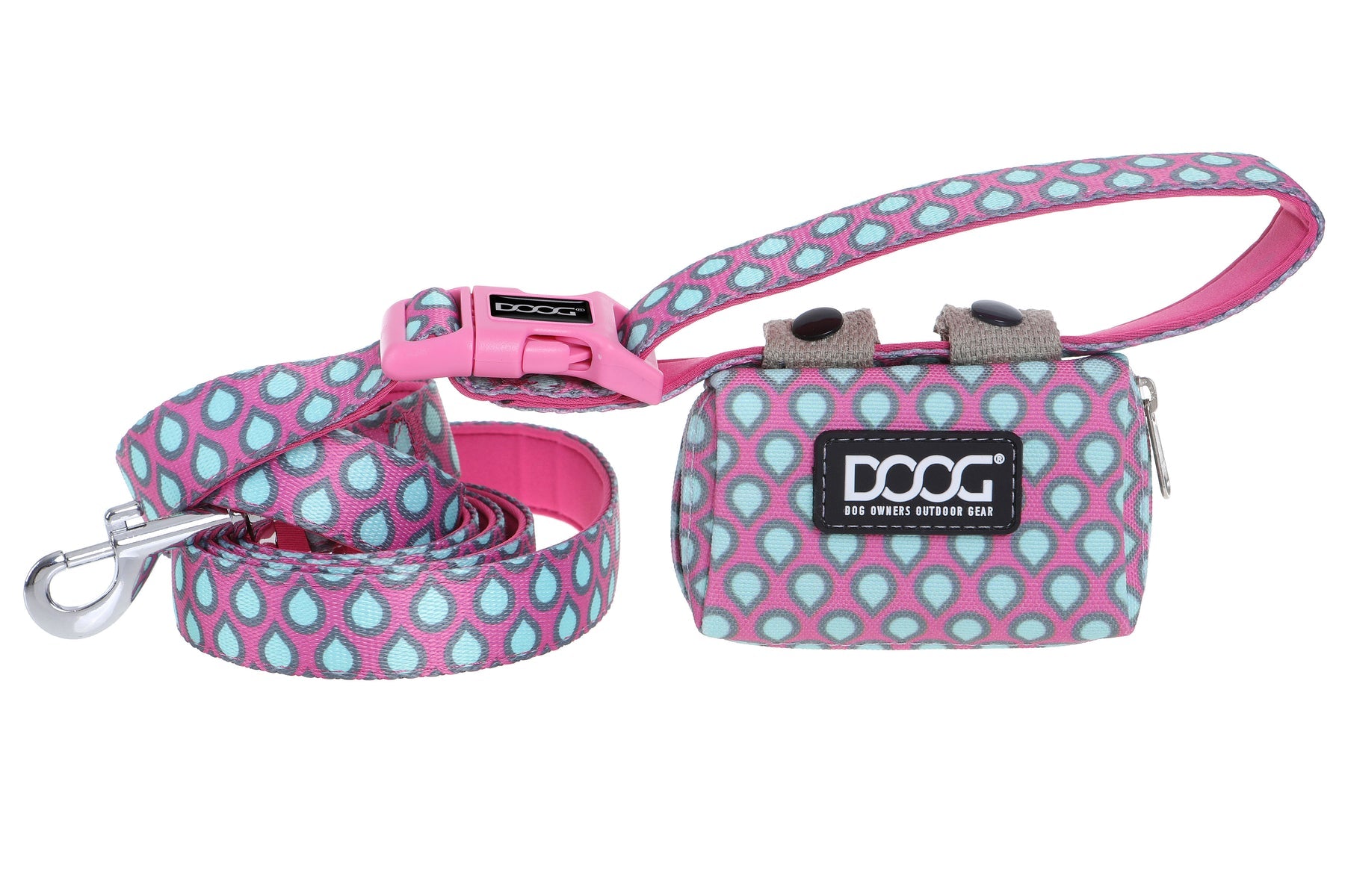 Neoprene Dog Lead 'Clip It' - Luna