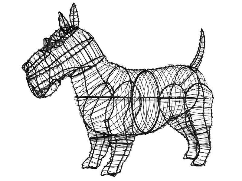 Scottie Topiary - 18" (Frame)