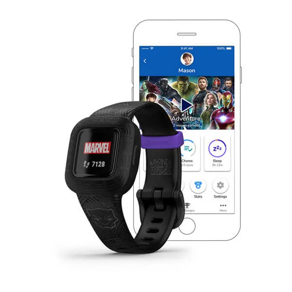 Garmin Vívofit® jr. 3, Marvel Black Panther Model #: GAR-010-02441-30