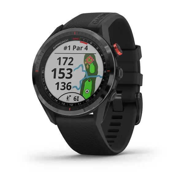 Garmin Approach® S62, black with black band Model #: GAR-010-02200-00 Garmin Approach® S62, black with black band Model #: GAR-010-02200-00