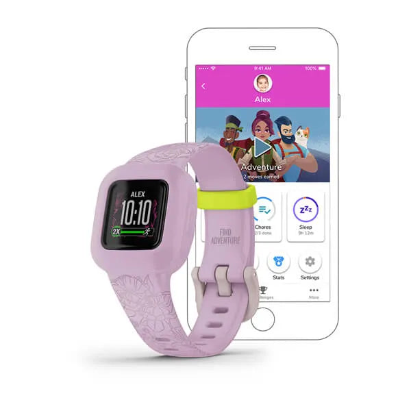 Garmin Vívofit® jr. 3, Lilac Floral Model #: GAR-010-02441-21
