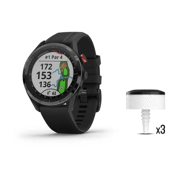 Garmin Approach® S62 bundle, black with black band Model #: GAR-010-02200-02