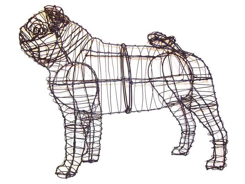 Pug Topiary - 18" (Frame)