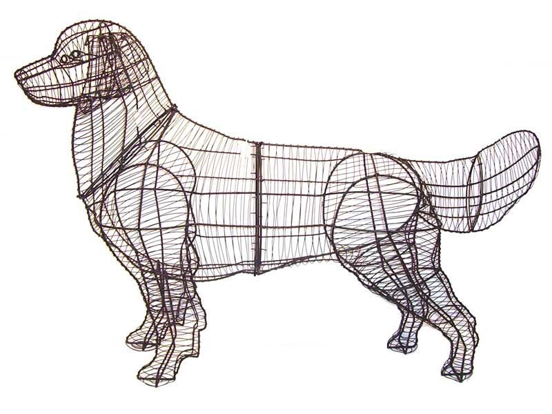 Golden Retriever Topiary - 31" (Frame)