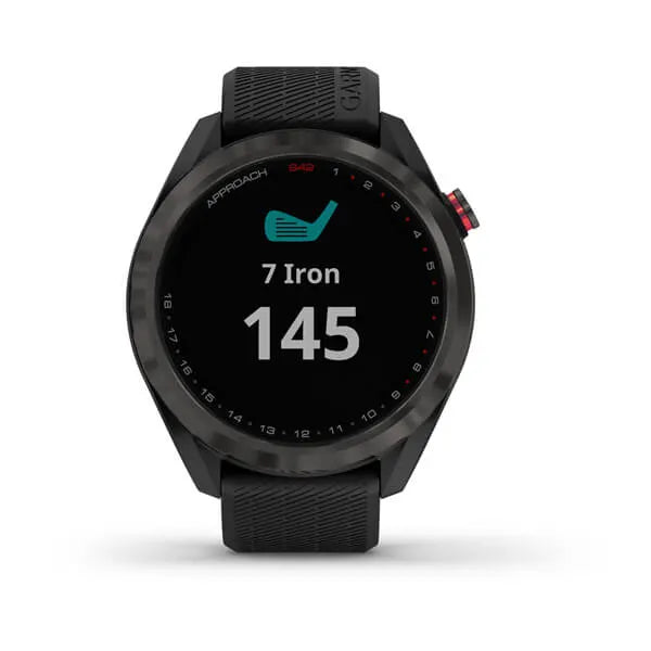 Garmin Approach® S42, Gunmetal with Black Band Model #: GAR-010-02572-10