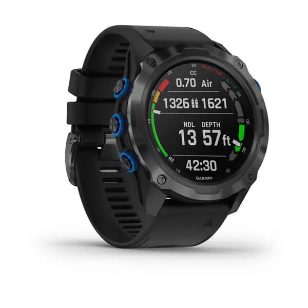 Garmin Descent Mk2i, Titanium carbon gray with black band Model #: GAR-010-02132-01