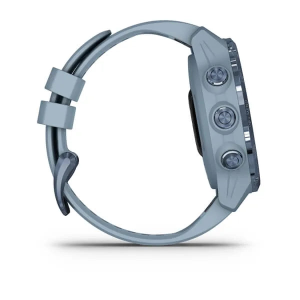 Garmin Descent Mk2S, Mineral Blue with Sea Foam Silicone Band Model #: GAR-010-02403-06