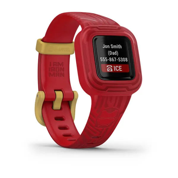 Garmin Vívofit® jr. 3, Marvel Iron Man Model #: GAR-010-02441-31