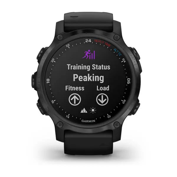 Garmin Descent Mk2S, Carbon Gray DLC with Black Silicone Band Model #: GAR-010-02403-03