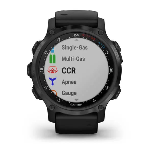 Garmin Descent Mk2S, Carbon Gray DLC with Black Silicone Band Model #: GAR-010-02403-03