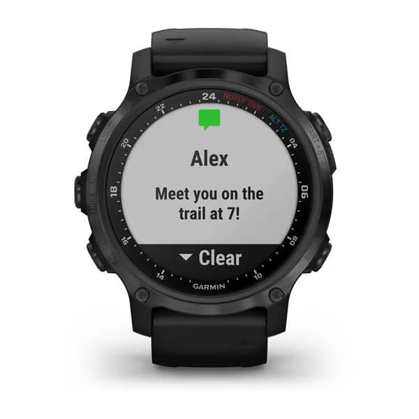 Garmin Descent Mk2S, Carbon Gray DLC with Black Silicone Band Model #: GAR-010-02403-03