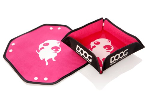 DOOG Portable/Foldable Water Bowl Pink