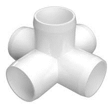 Handlers Choice 5 Way PVC Fitting