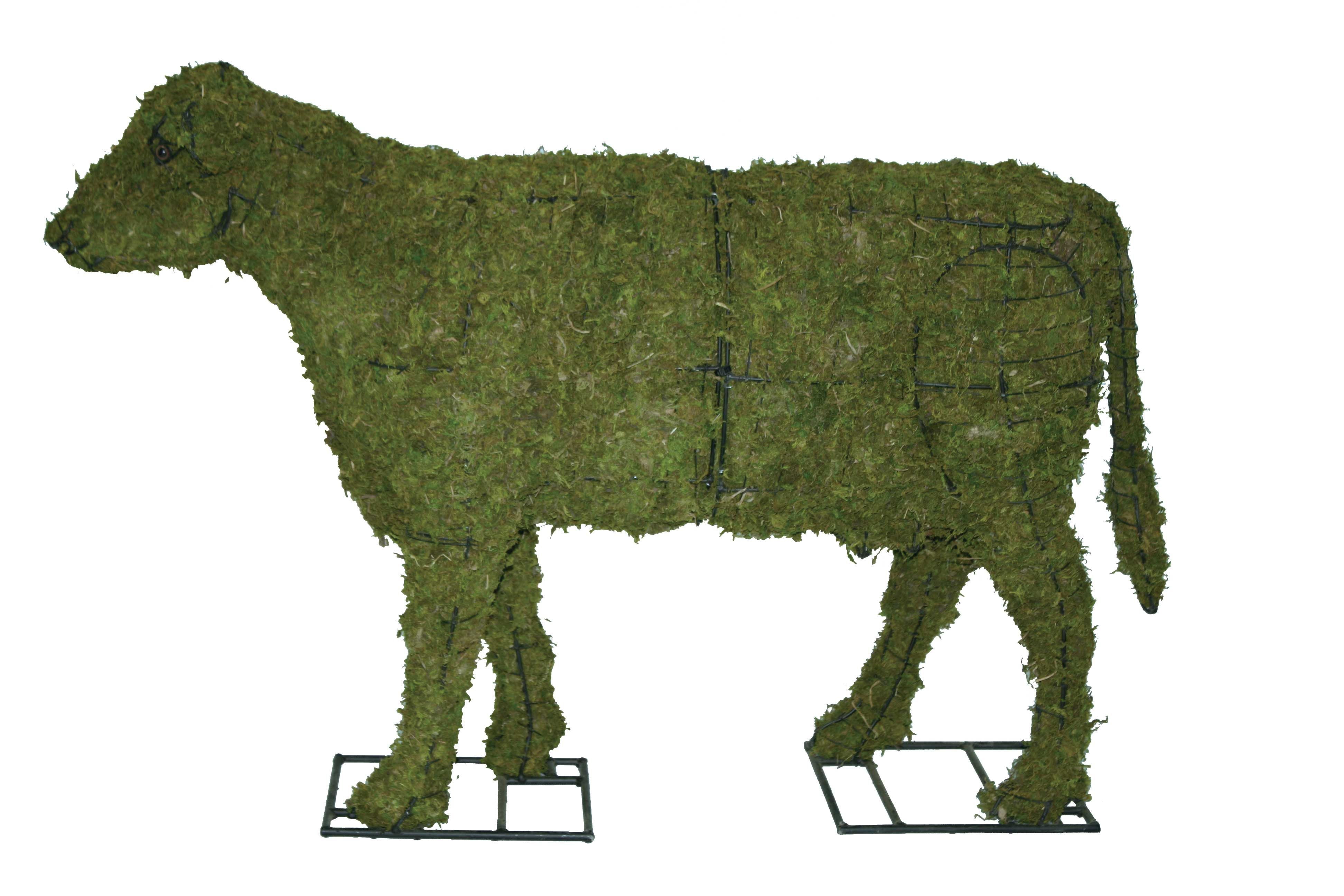 Cow Topiary - 60" (Mossed)