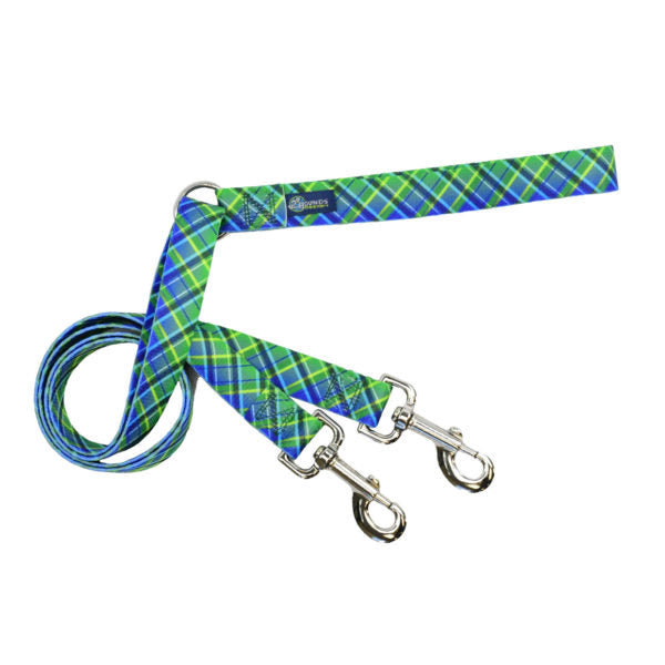 Freedom No-Pull Dog Harness - Electric Glow Green Plaid EarthStyle