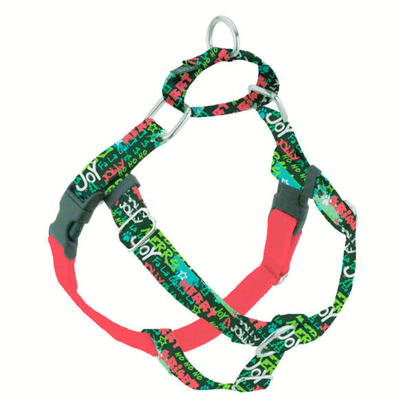 Freedom No-Pull Dog Harness - Holiday Graffiti EarthStyle