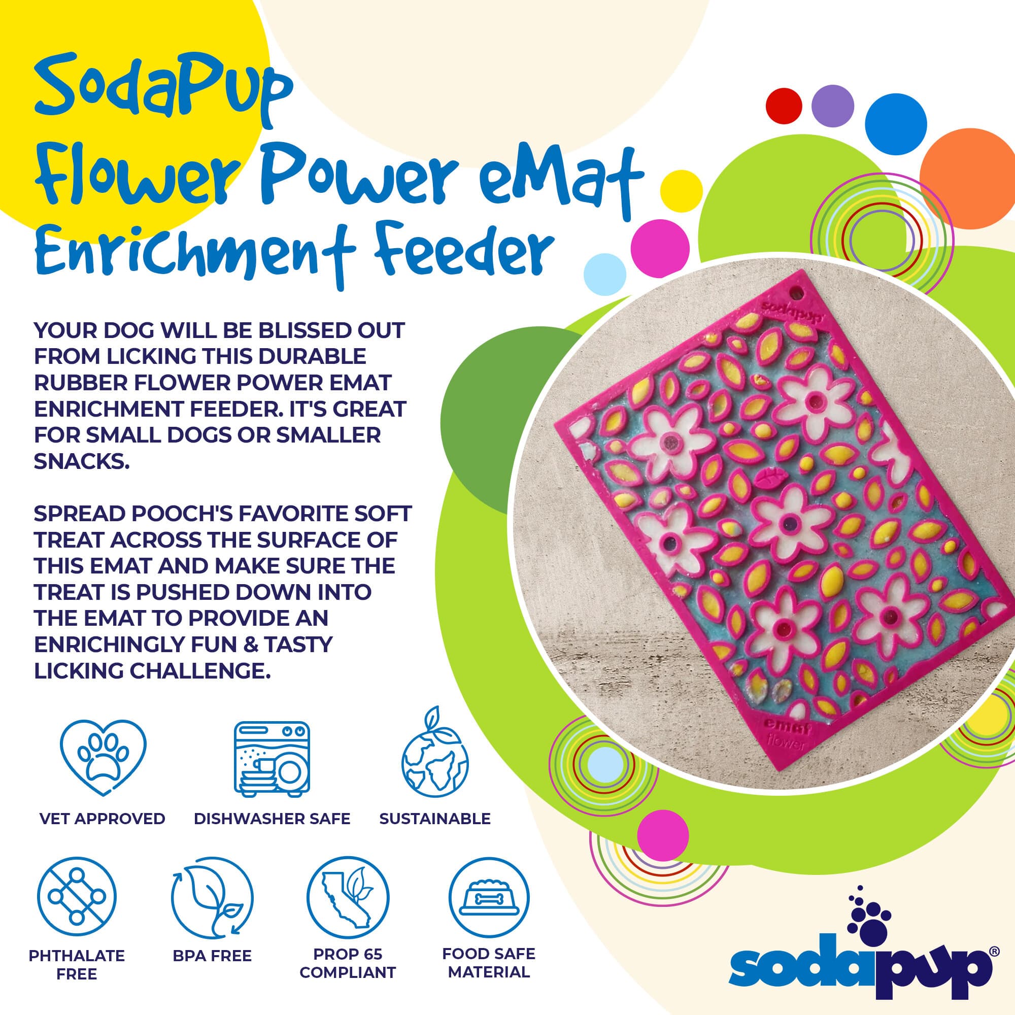EMAT Lick Mat - Flower