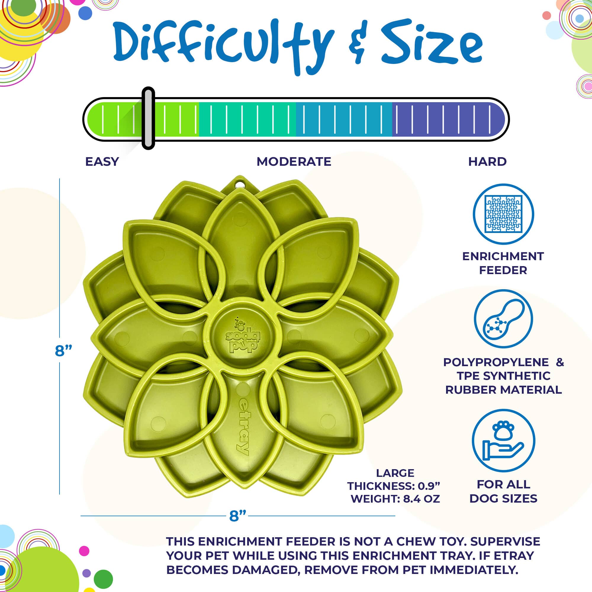 ETRAY Lick Tray - Mandala