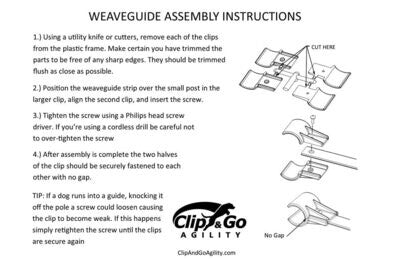 Clip and Go Clear Way Weave Guides MK-111192