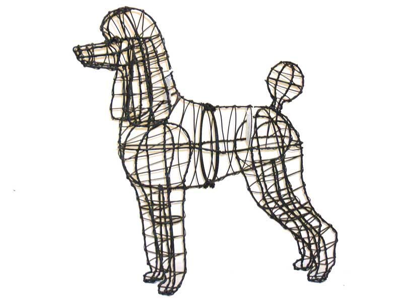 Standard Poodle Topiary - 32" (Frame)
