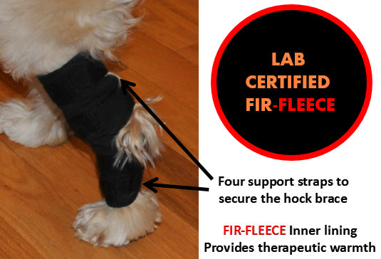 Therapeutic Dog Hock Supports - FIR-FLEECE