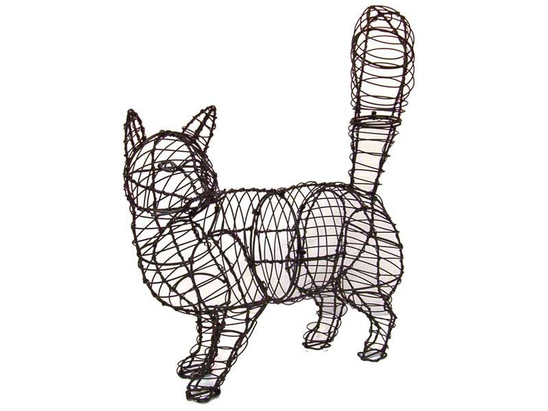 Walking Cat Topiary - 18" (Frame)