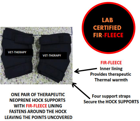 Therapeutic Horse Hock Supports - FIR-FLEECE