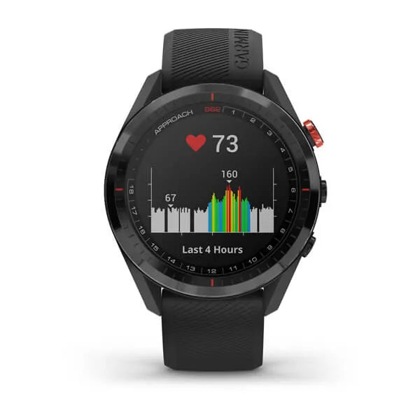 Garmin Approach® S62, black with black band Model #: GAR-010-02200-00 Garmin Approach® S62, black with black band Model #: GAR-010-02200-00