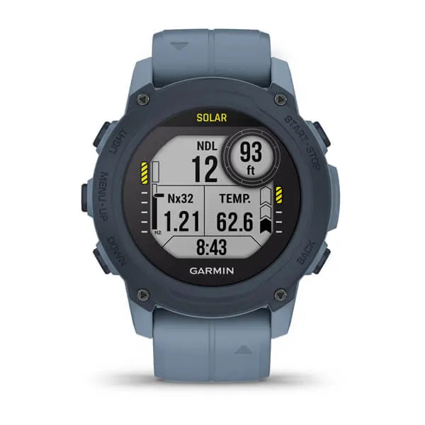 Garmin Descent G1 Solar Hurricane Blue Model #:  GAR-010-02604-03