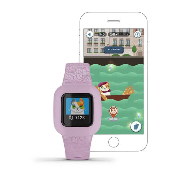 Garmin Vívofit® jr. 3, Lilac Floral Model #:  GAR-010-02441-21