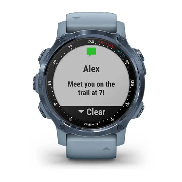 Garmin Descent Mk2S, Mineral Blue with Sea Foam Silicone Band Model #:  GAR-010-02403-06