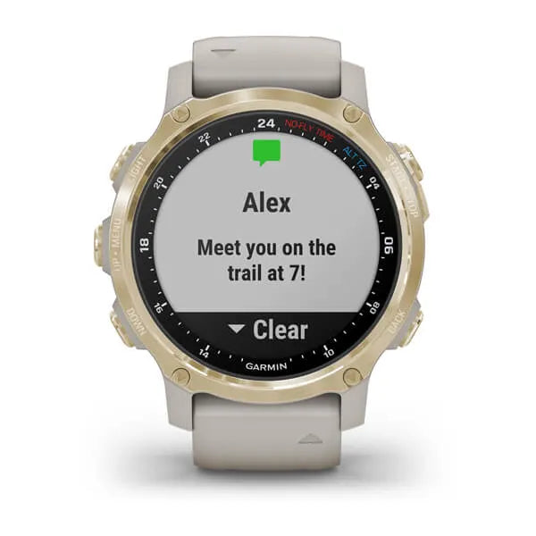 Garmin Descent Mk2S, Light Gold with Light Sand Silicone Band Model #:  GAR-010-02403-00