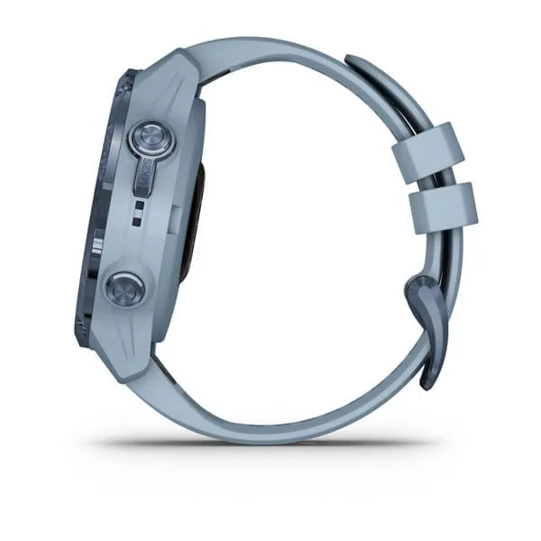 Garmin Descent Mk2S, Mineral Blue with Sea Foam Silicone Band Model #:  GAR-010-02403-06