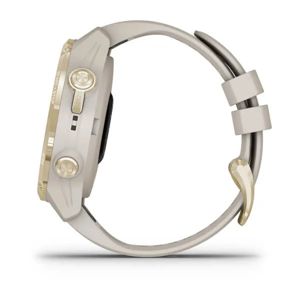 Garmin Descent Mk2S, Light Gold with Light Sand Silicone Band Model #:  GAR-010-02403-00