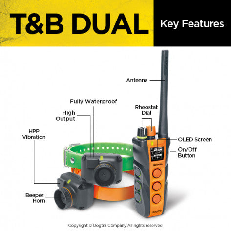 DOGTRA T&B Dual 2 Dog Training and Beeper