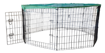 Cool Runners Wire X Pen with Sun / Rain Security Cover and Gate
